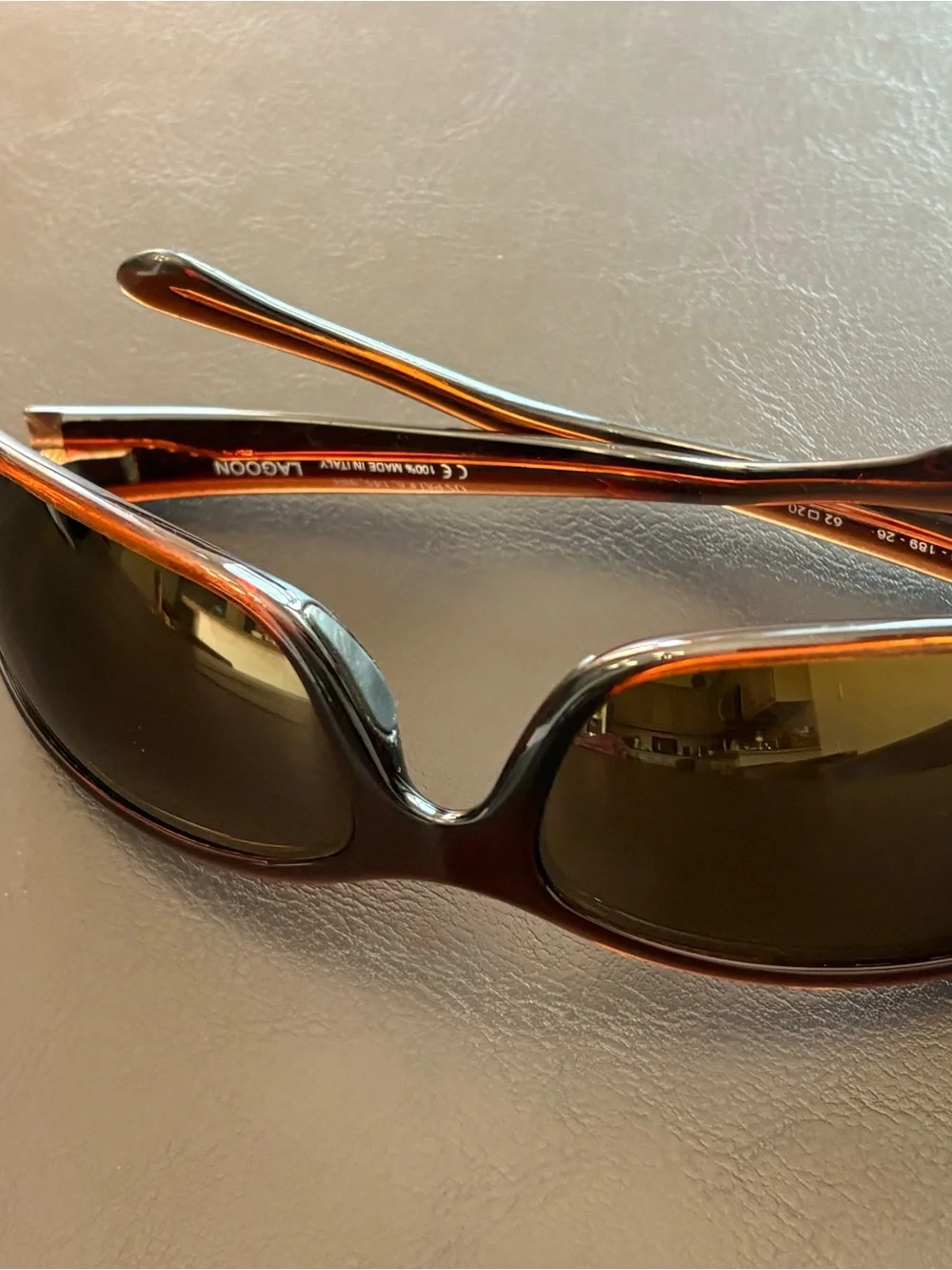 Maui Jim Brown MJ 189-26 62-20-129 LAGOON Sunglasses - Dark Lenses